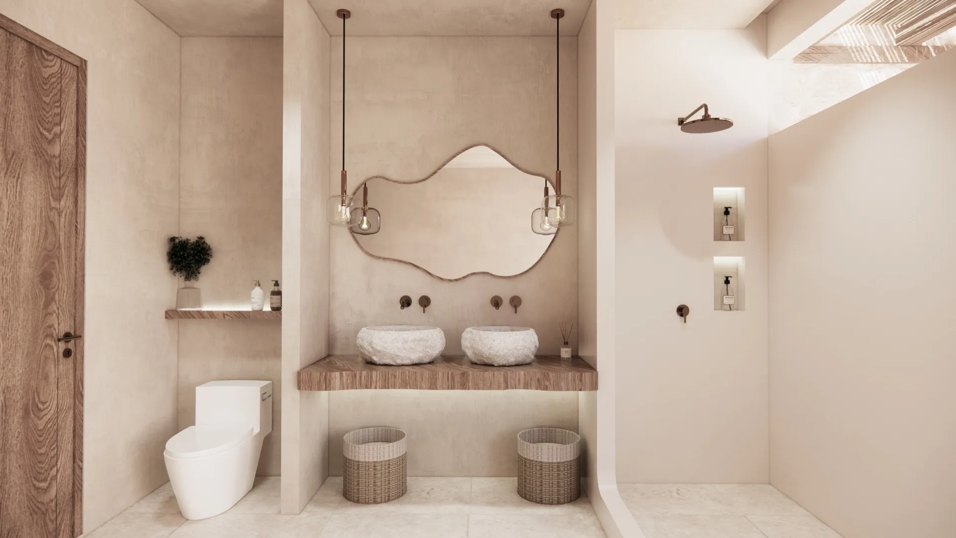 Double villa second bathroom